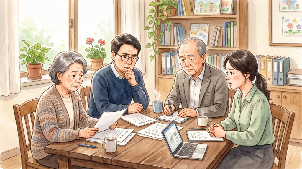 Warm watercolor illustration,