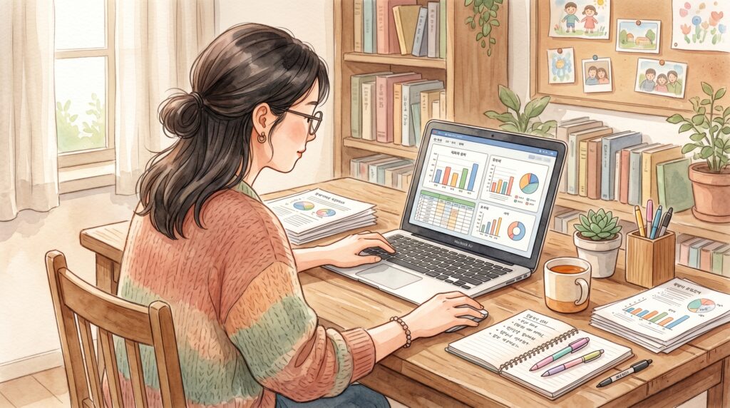 Warm watercolor illustration,