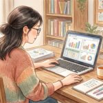 Warm watercolor illustration,