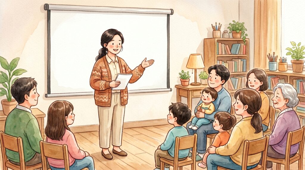 Warm watercolor illustration,