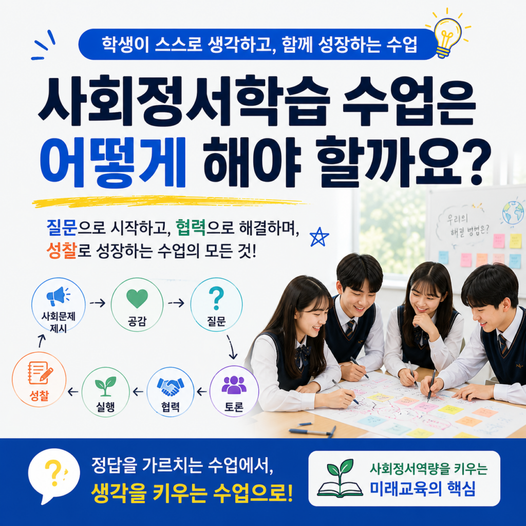 사회정서학습 수업은어떻게 해야 할까요?